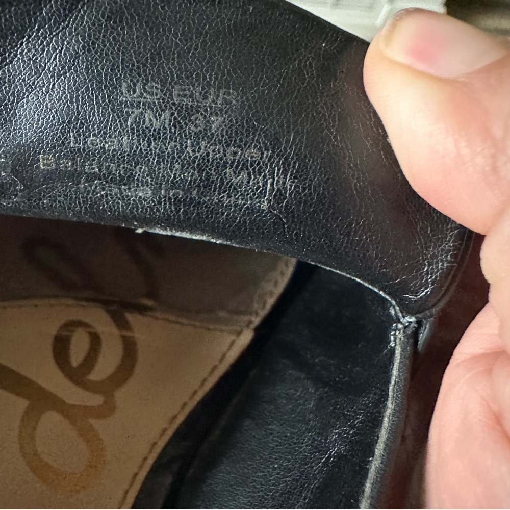 Sam Edelman Black Women's Leather Mules 7M - Picture 2 of 4